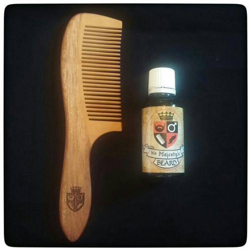 His Majesty's Beard - beard oil and beard comb combo