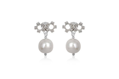 ***BEAUTIFUL! 925 SILVER WHITE NATURAL PEARL EARRINGS***