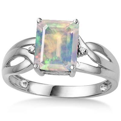 ***BEAUTIFUL! 1.86CT SIMULATED FIRE OPAL STERLING SILVER RING***SIZE 7