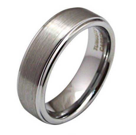 ***MENS BRUSHED SATIN TUNGSTEN CARBIDE 7MM WEDDING BAND RING SIZES 8-12****