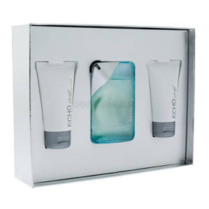 Davidoff Echo Gift Set-100ml EDT+75ml After Shave Balm+75ml Shower Gel