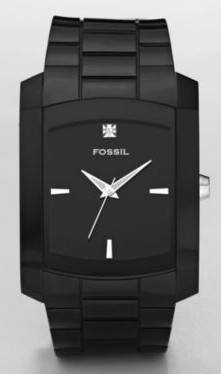 Fossil FS4602 Three Hand Diamond Black Dial Men Watch NEW***FREE SHIPPING***