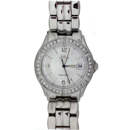 Guess Swarovski Round Silver Bubble G75511M Watch