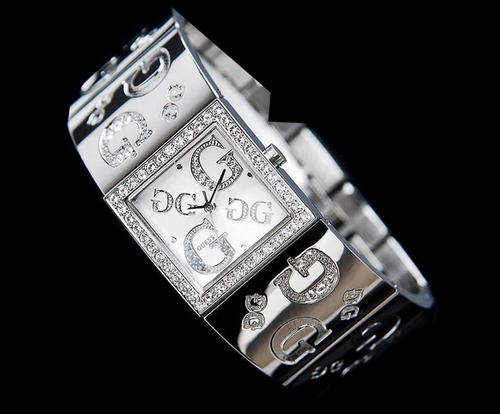 GUESS LADIES SILVER G-MIX SWAROVSKI BANGLE WATCH G86073L***FREE SHIPPING***