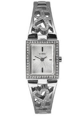 GUESS LADIES HEART SWAROVSKI BANGLE WATCH U85041L1***FREE SHIPPING***