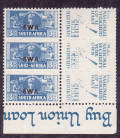 swa small war bantam 3D block mnh WITH VARIETY FADED SLOGAN