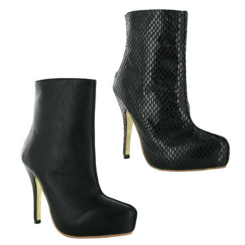 Bargain price for these classy boots!!WICKEDLY HOT Platform Ankle Boots- Matt Black -UK size 5