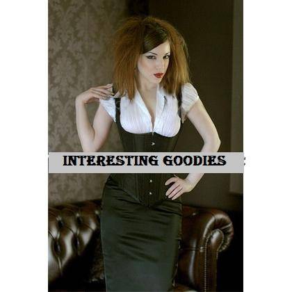 Waistcoat Corset in Black - (2 piece)   - S / M / L / XL / XXL up to 6XL
