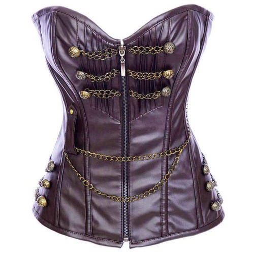 Punk Corset with Studs and Chains  - S / M / L / XL /XXL