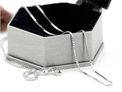 Arriving end FEB 2013 - 925 Silver Box Chain Necklace 50cm length