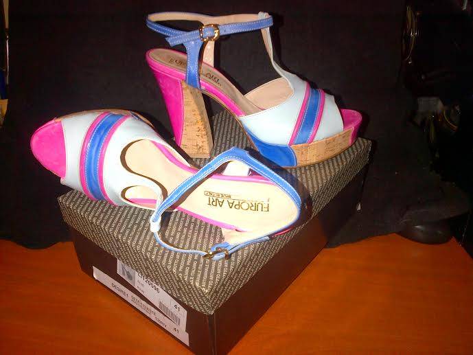 SALE ITEM - EUROPA ART SHOES - Ladies ITALIAN Platform Ankle strapped Shoes - SIZE 41