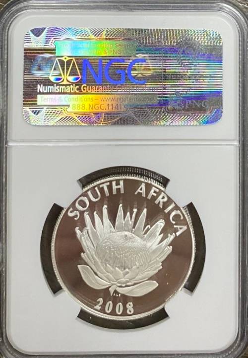 South Africa 2008 Mahatma Gandhi S1R NGC PF70 Ultra Cameo