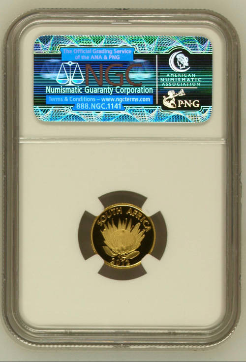 2012 Walter and Albertina Sisulu PF 69 ULTRA CAMEO 1/10 Oz
