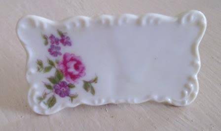 Boxed Set of 6  Ceramic Name Place Holders for Dinner Party