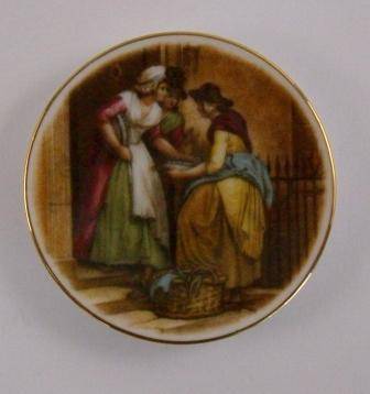 Door to Door Sales Person Plate of Time Gone By