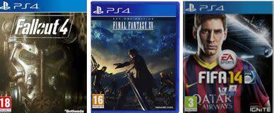 PS4 Bundle - Fallout 4, Final fantasy XV Day One Edition, FIFA 14