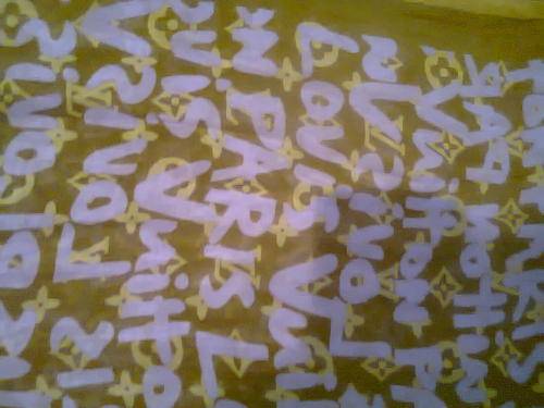 Louis Vuitton Graffiti Replica Scarf