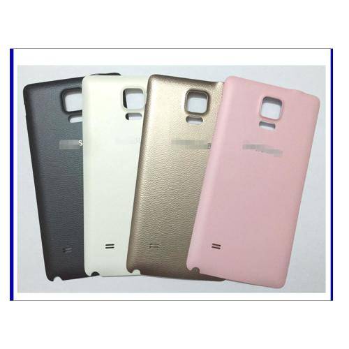 Samsung Galaxy Note 4 Battery back door cover WITH LOGO in Black Gold and white