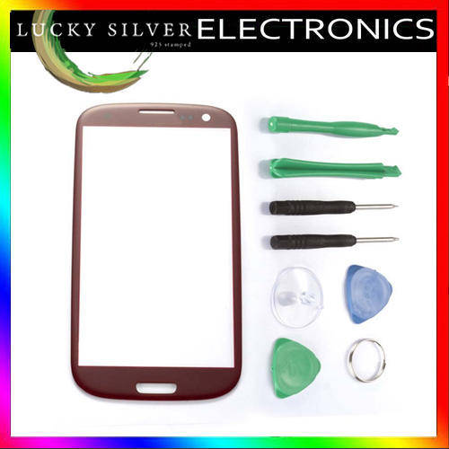 Samsung Galaxy SIII S3 i9300 Replacement Front Screen Glass Lens Red
