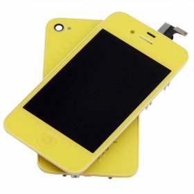 iPhone 4S Yellow screen digitizer full assembly Home Button/ Back Cover