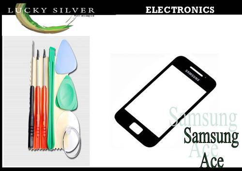 Samsung Galaxy Ace S5830 Screen glass lens Black with free tools!!!