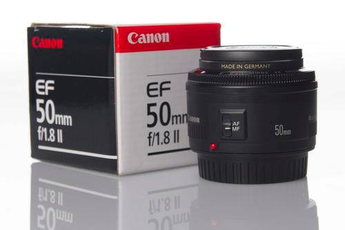 Canon 50mm EF f1.8 II with B+W UV filter