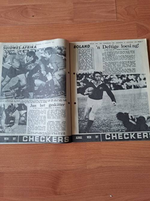 British Lions 1974,48 pages in Afrikaans,every game,every  test