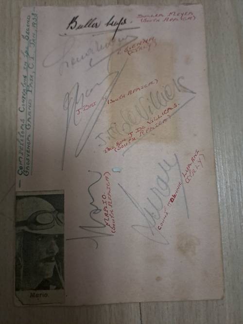 Participants,2nd Grosvenor Grand Prix,Cape Town,1938