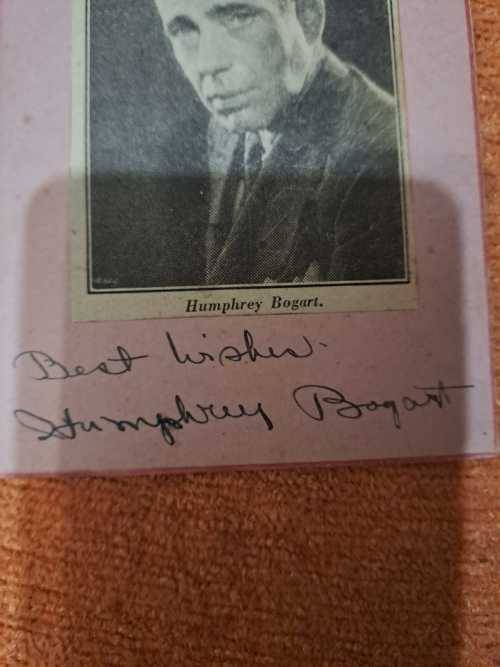 Humphrey Bogart, the one and only, original autograph in Ink pen