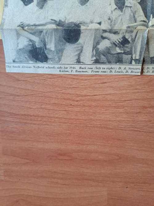 SA Nuffield Schools Team, 1946, Historical, 12 original autographs