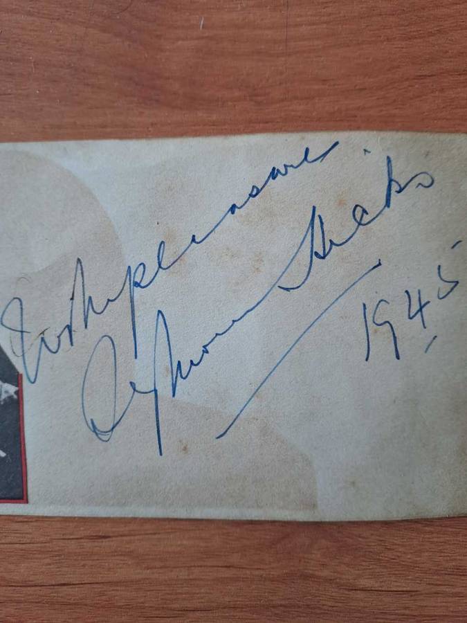 Sir Edward Seymour Hicks original autograph, very rare!!!