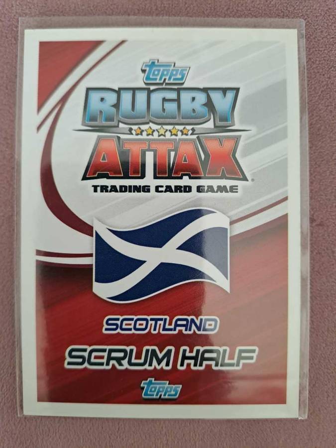 Rugby, Greig Laidlaw original autograph, Scotland Captain