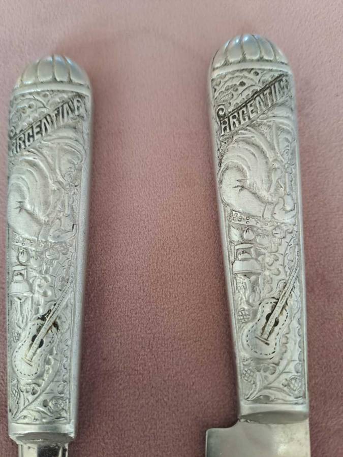 Gaucho Argentinian belt holstered knife/fork set