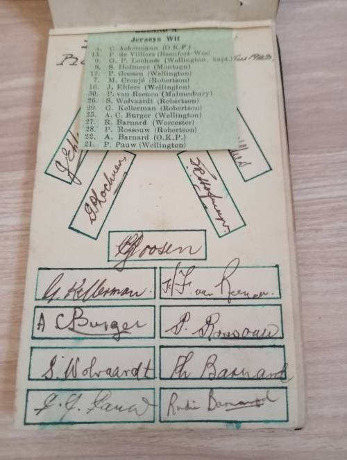 Boland rugby team 1943