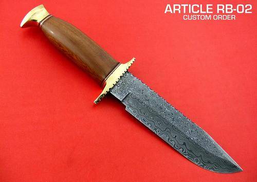 Custom made Damascus Hunting Knife