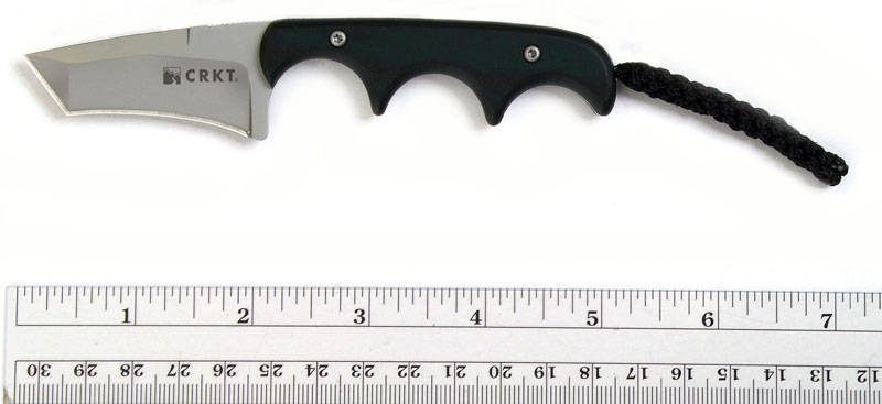 Columbia River Folts Minimalist Neck Knife 2"" Tanto Blade.