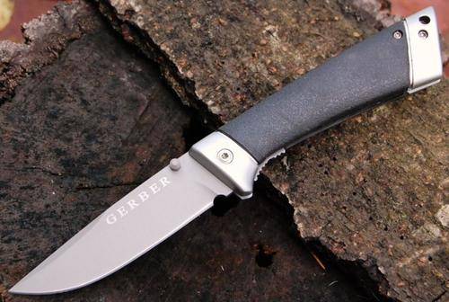 GERBER SANTIAM Standard Edge Linerlock w/Sheath Knife