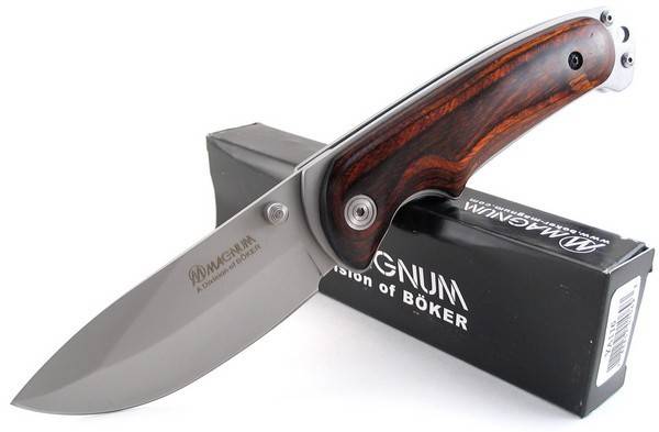 Boker Magnum Bush Companion Brown Pakkawood Knife