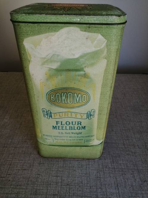 Vintage Bokomo Flour Tin