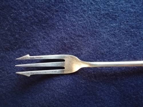 Lovely silver plated pickle fork