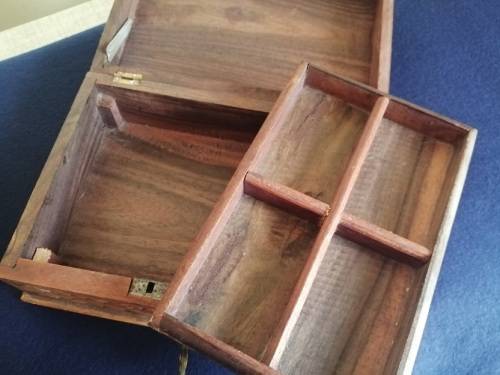 Beautifully wooden carved jewellery box