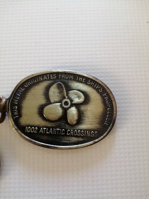 RMS Queen Mary key holder made from ship propeller