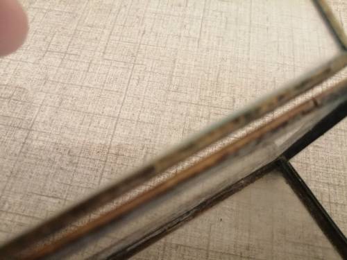 Lovely little glass and brass kist