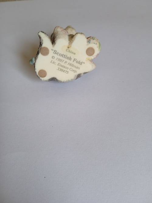 Scottish Fold 1997 Priscilla Hillman collection cat ornament