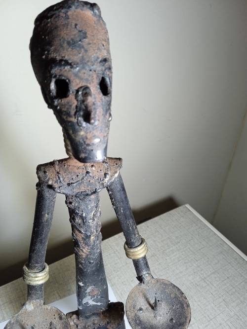 Ethnic metal/steel candle holders
