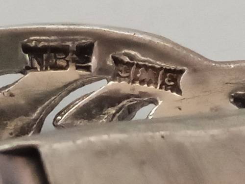 Antique Halmarked brooch combination dress clip