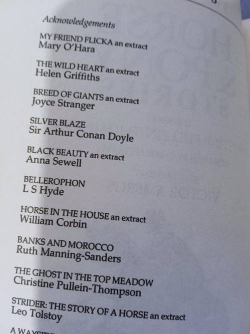 Horse and Pony stories