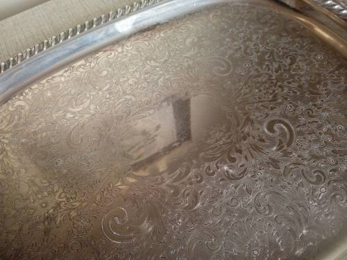Stunning silver plated tray
