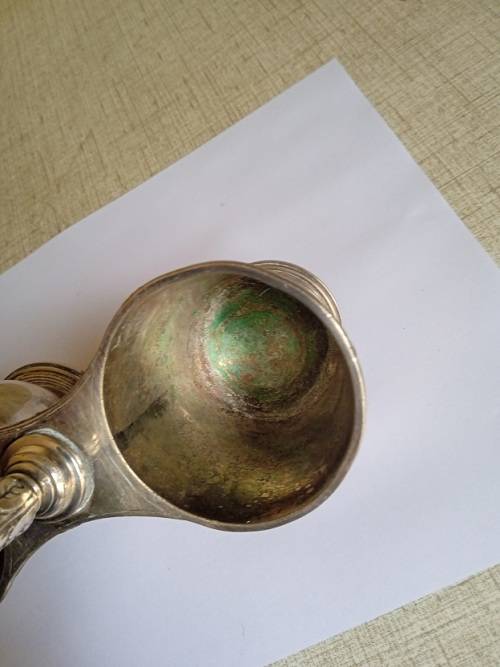 Pretty silver plated condiment holder