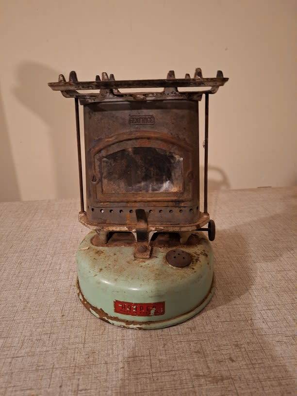 Vintage Beatrice camping gas stove for decoration